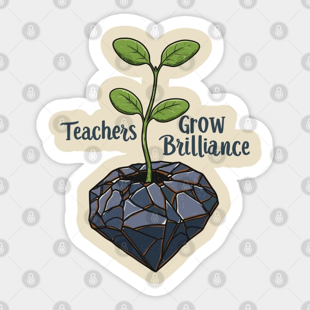 Teachers Grow Brilliance Sticker by enrynz
